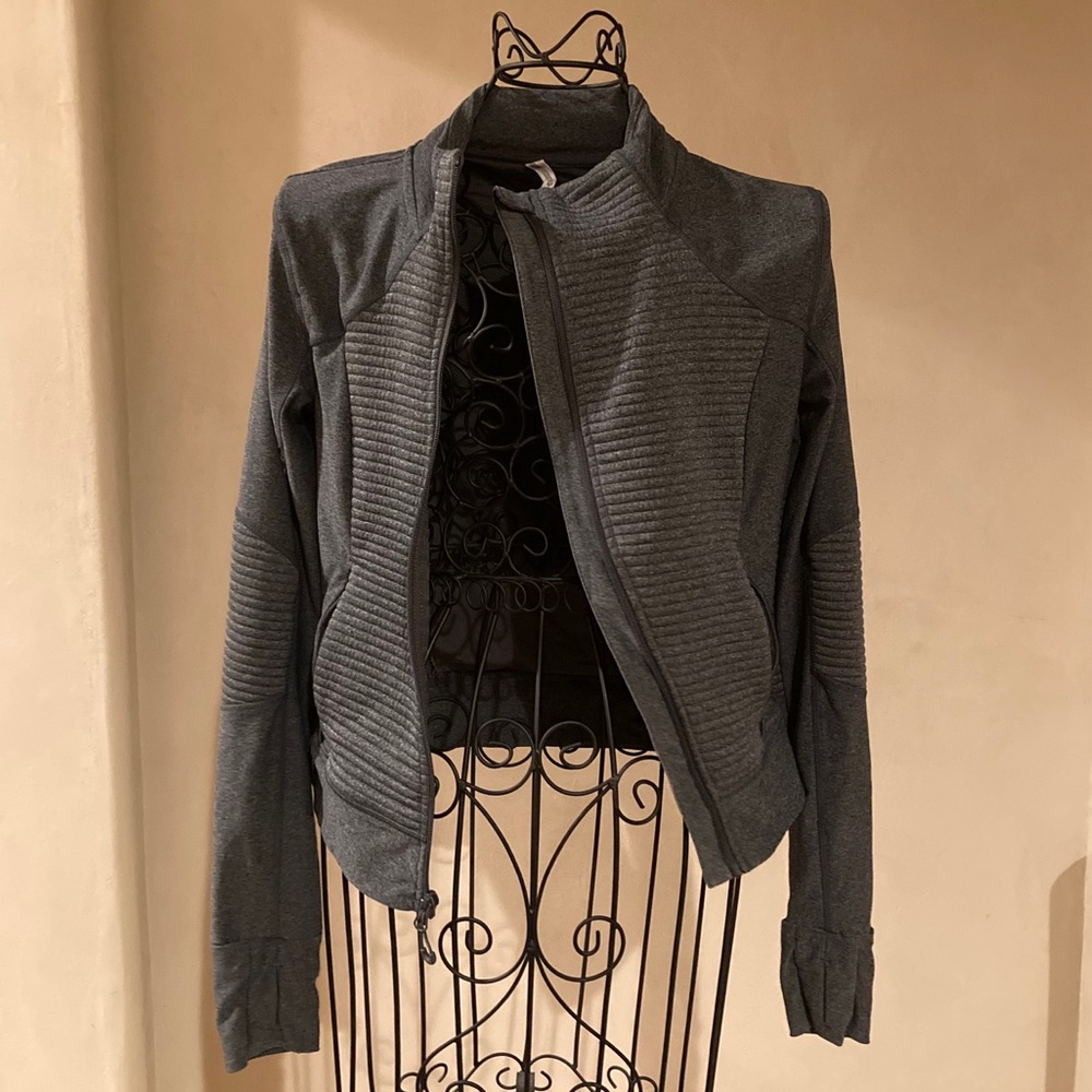 Grey Zip Up Jacket